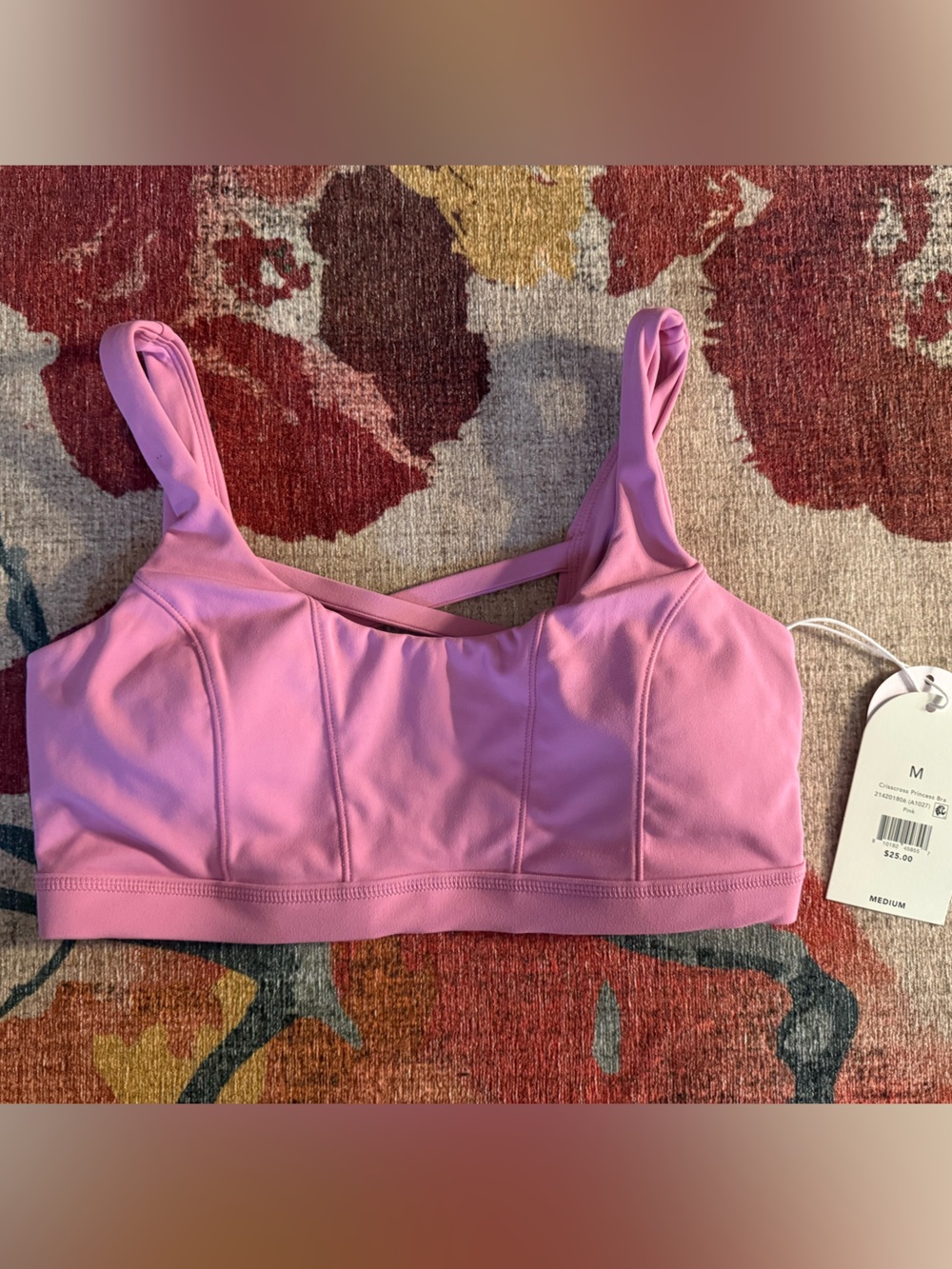 Blogilates Crisscross Princess Bra Pink